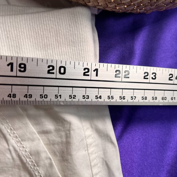 📌Kenneth Cole Reaction White Casual Poll On Pants - Roll Up Leg - Pockets - Picture 8 of 16